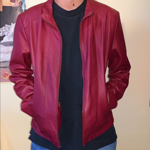 Pelle Studio Red Leather Jacket - Picture 2 of 2